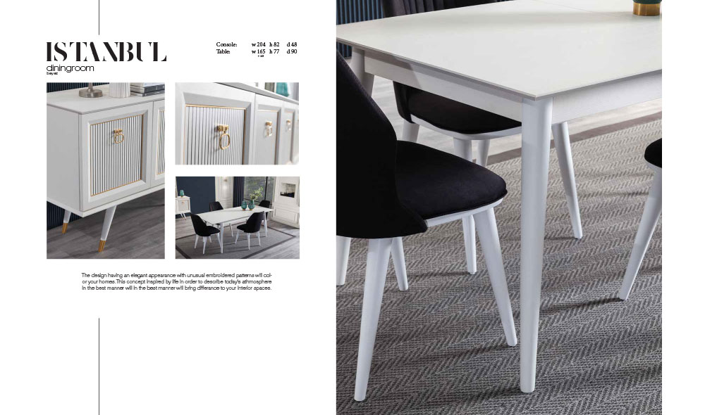 İSTANBUL YEMEK ODA TK BEYAZ